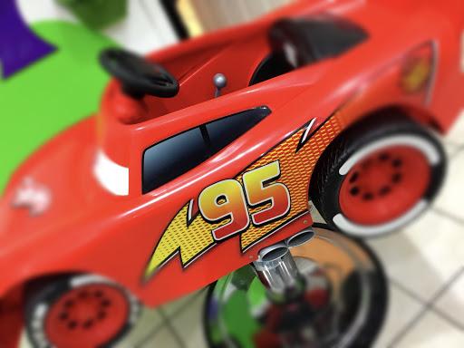 Children's car styled seat